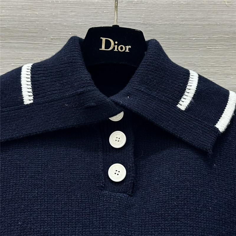 D10ralps wool knit sweater navy