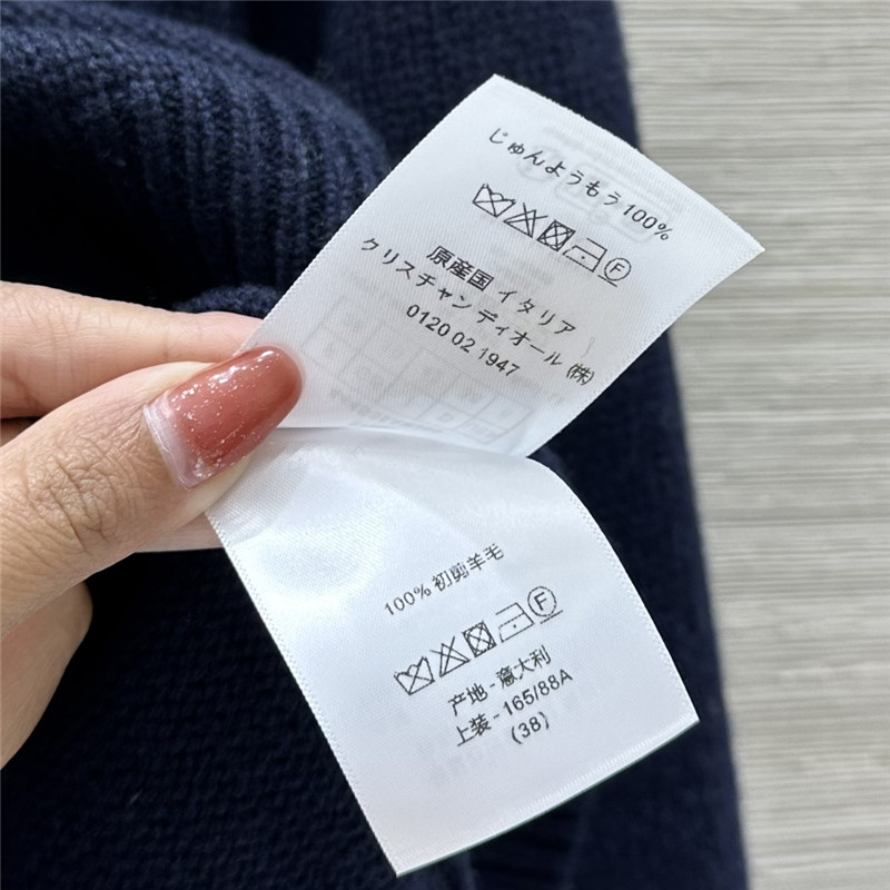 D10ralps wool knit sweater navy