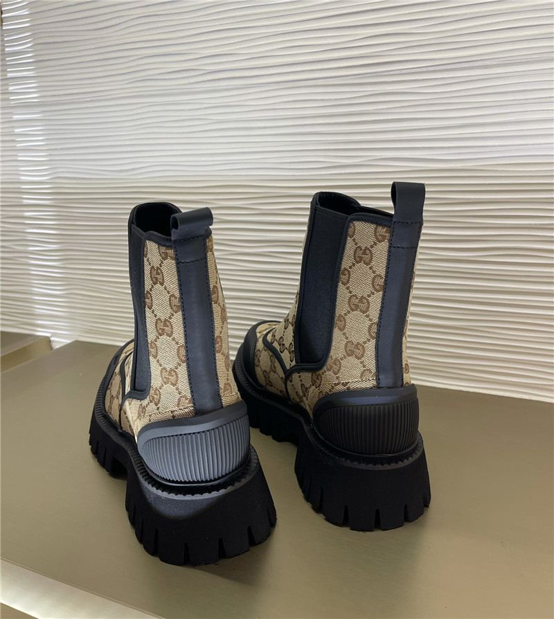 Gvc*1 gg monogram canvas chelsea boots