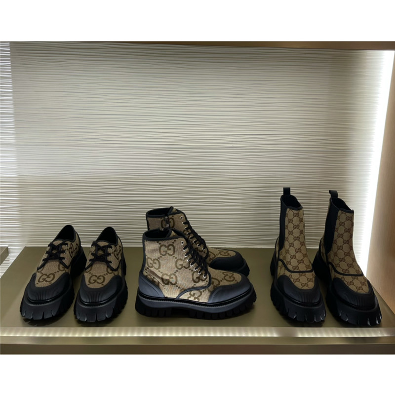 Gvc*1 gg monogram canvas chelsea boots