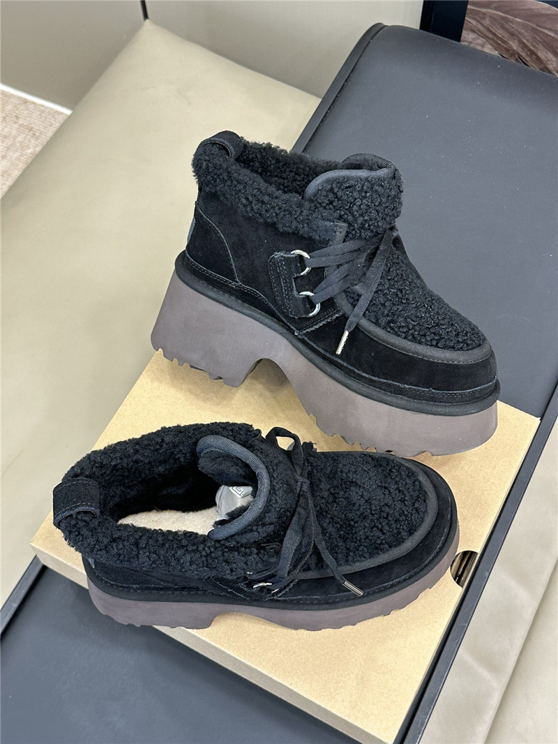 UGG New Heights Shearling Lace-up Boots