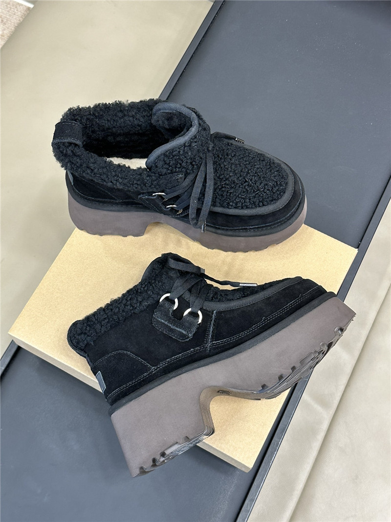 UGG New Heights Shearling Lace-up Boots