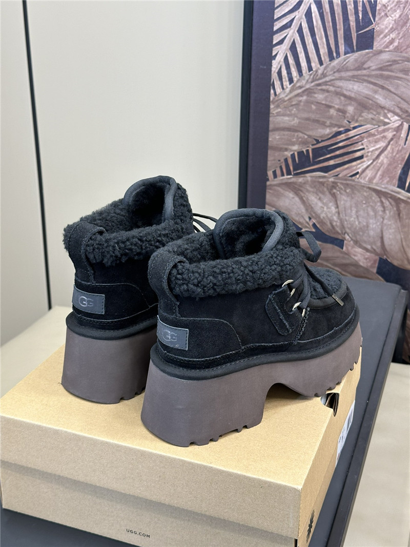 UGG New Heights Shearling Lace-up Boots