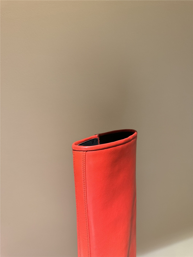 Givenchy Red Shark Lock Knee-High Boots