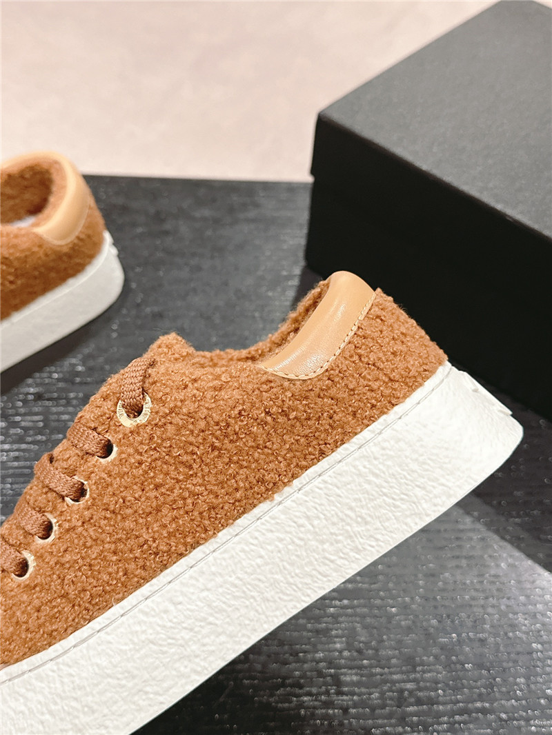 Ch**el wool low top sneakers brown