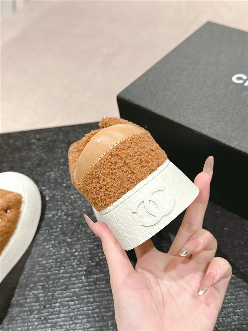 Ch**el wool low top sneakers brown