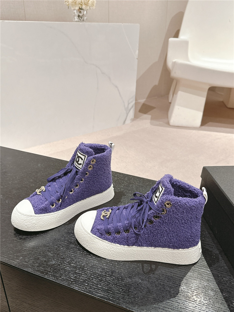 Ch**el high top sneakers purple