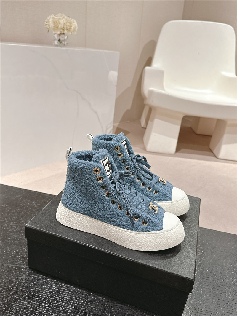 Ch**el high top sneakers blue