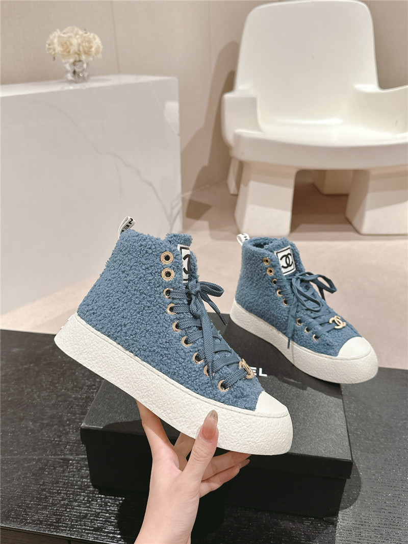 Ch**el high top sneakers blue