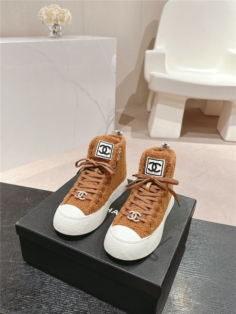 Ch**el high top sneakers brown