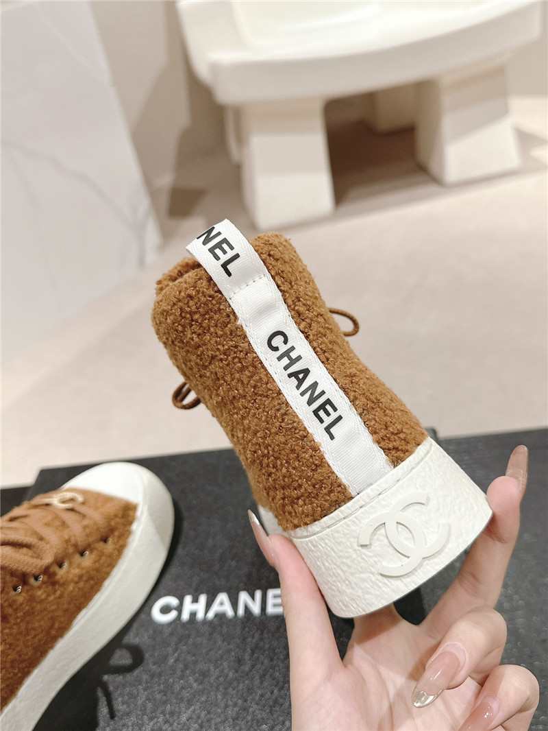 Ch**el high top sneakers brown