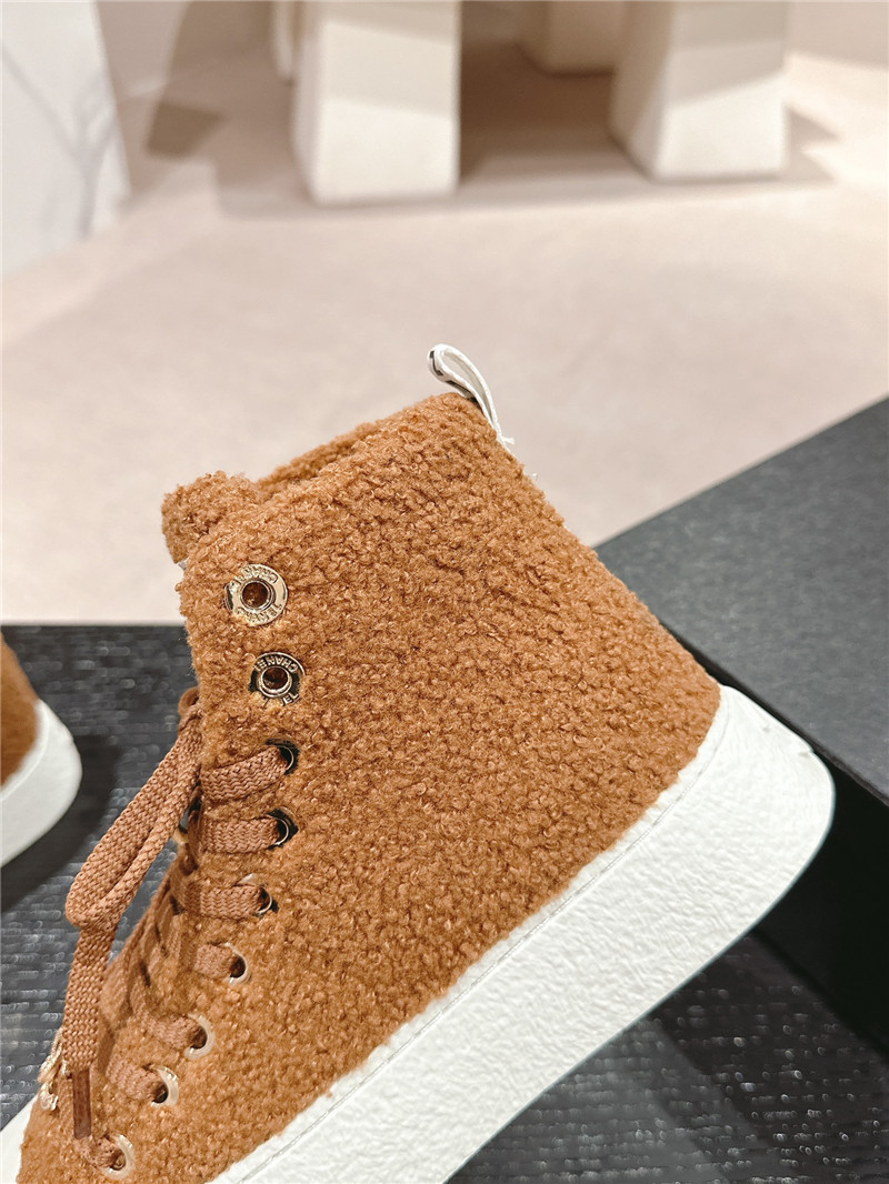 Ch**el high top sneakers brown
