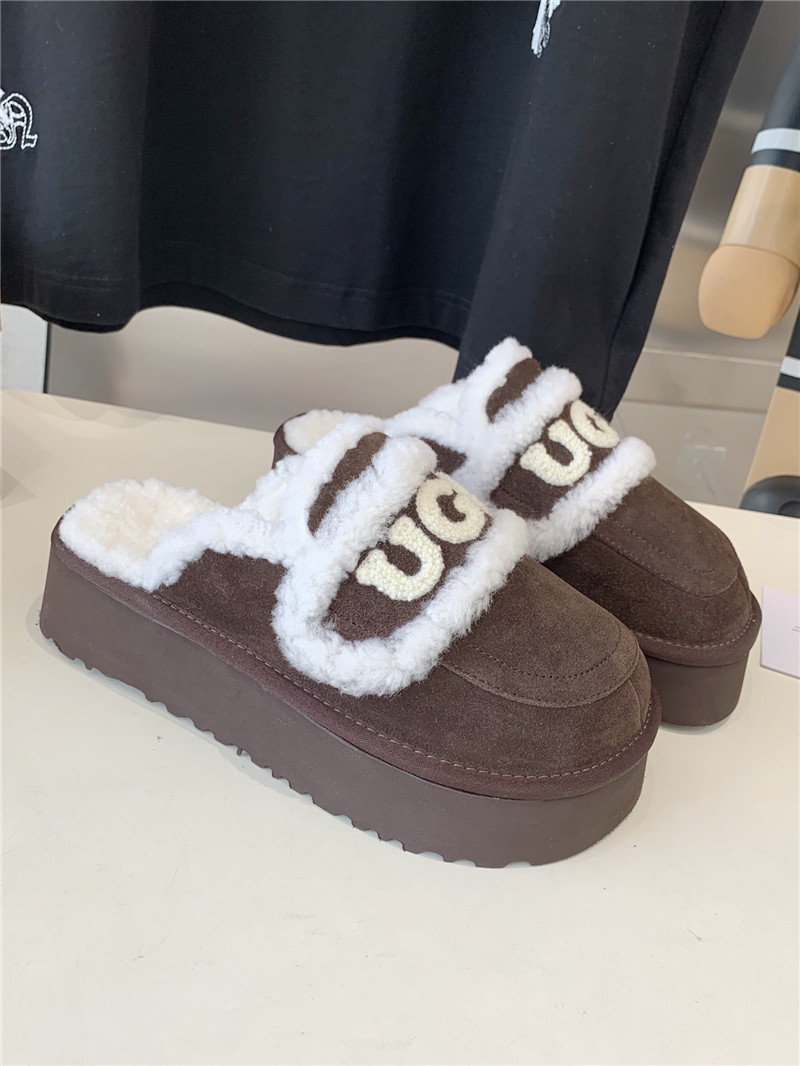 UGG Rome Shearling Slippers Dark Taupe