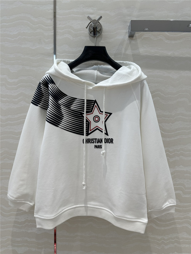 D10r vibe cropped hoodie white