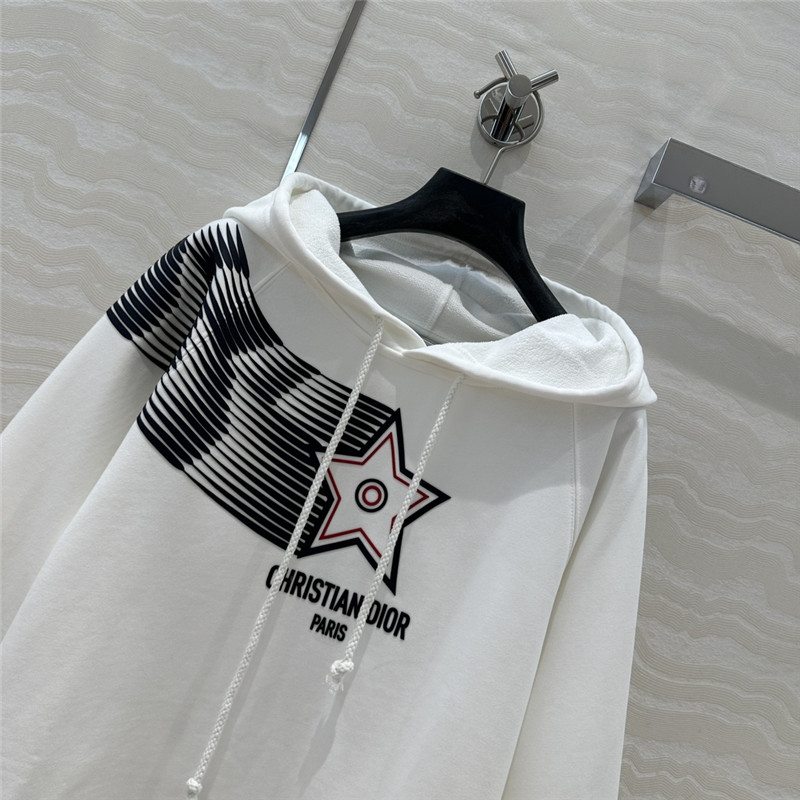 D10r vibe cropped hoodie white