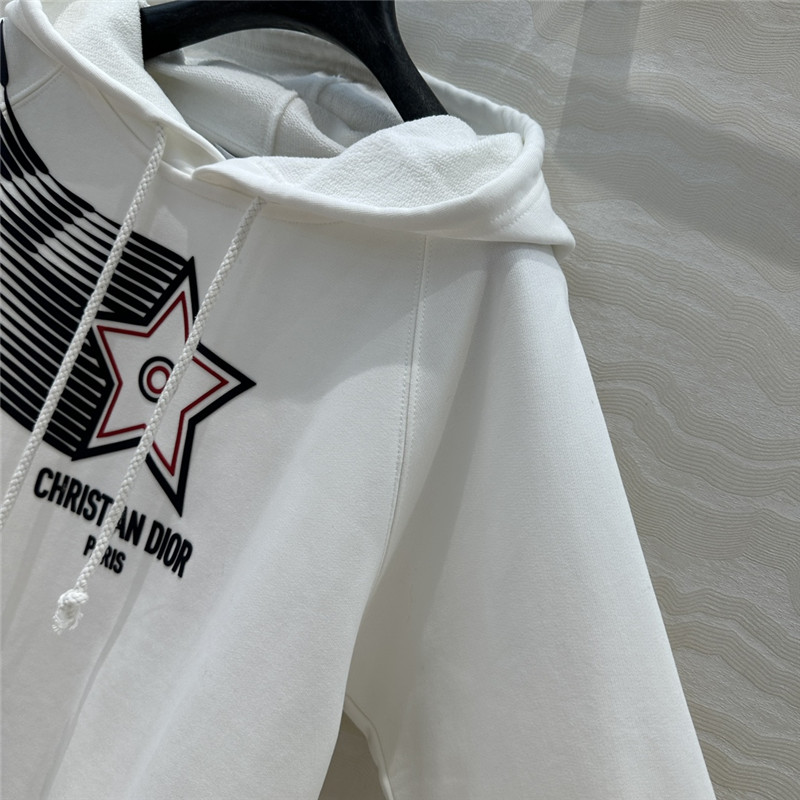 D10r vibe cropped hoodie white