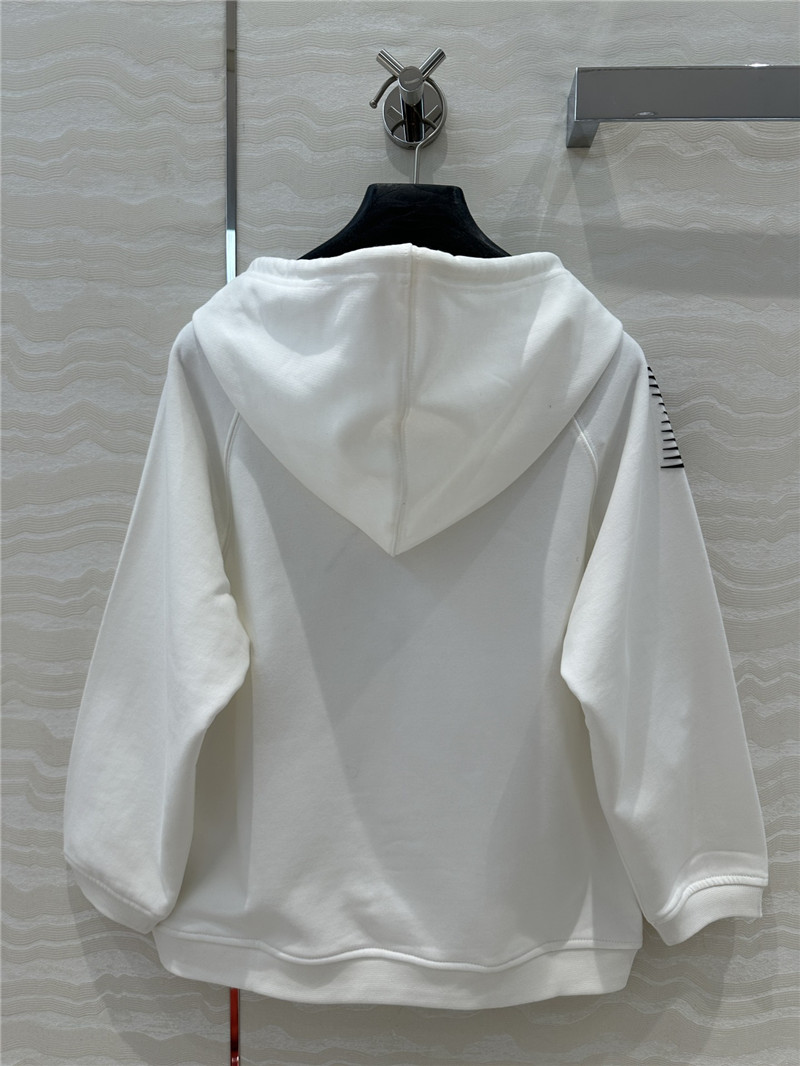 D10r vibe cropped hoodie white