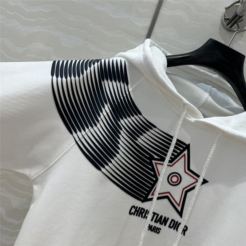 D10r vibe cropped hoodie white