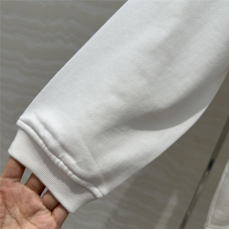 D10r vibe cropped hoodie white