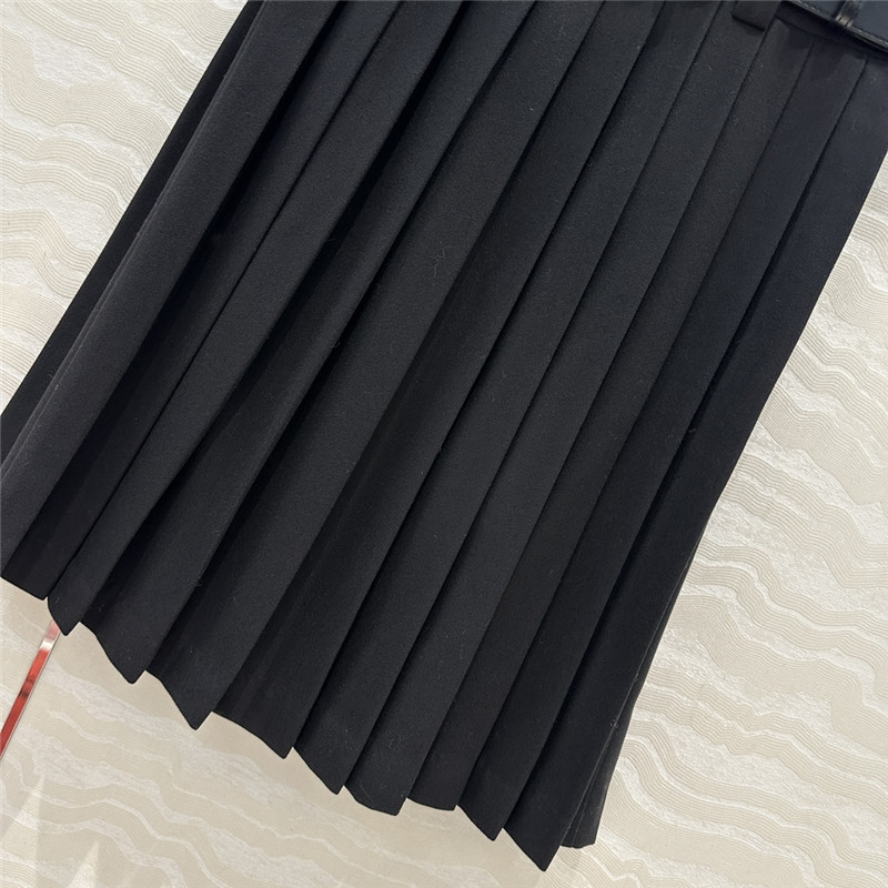 M1um1u midi length pleated skirt