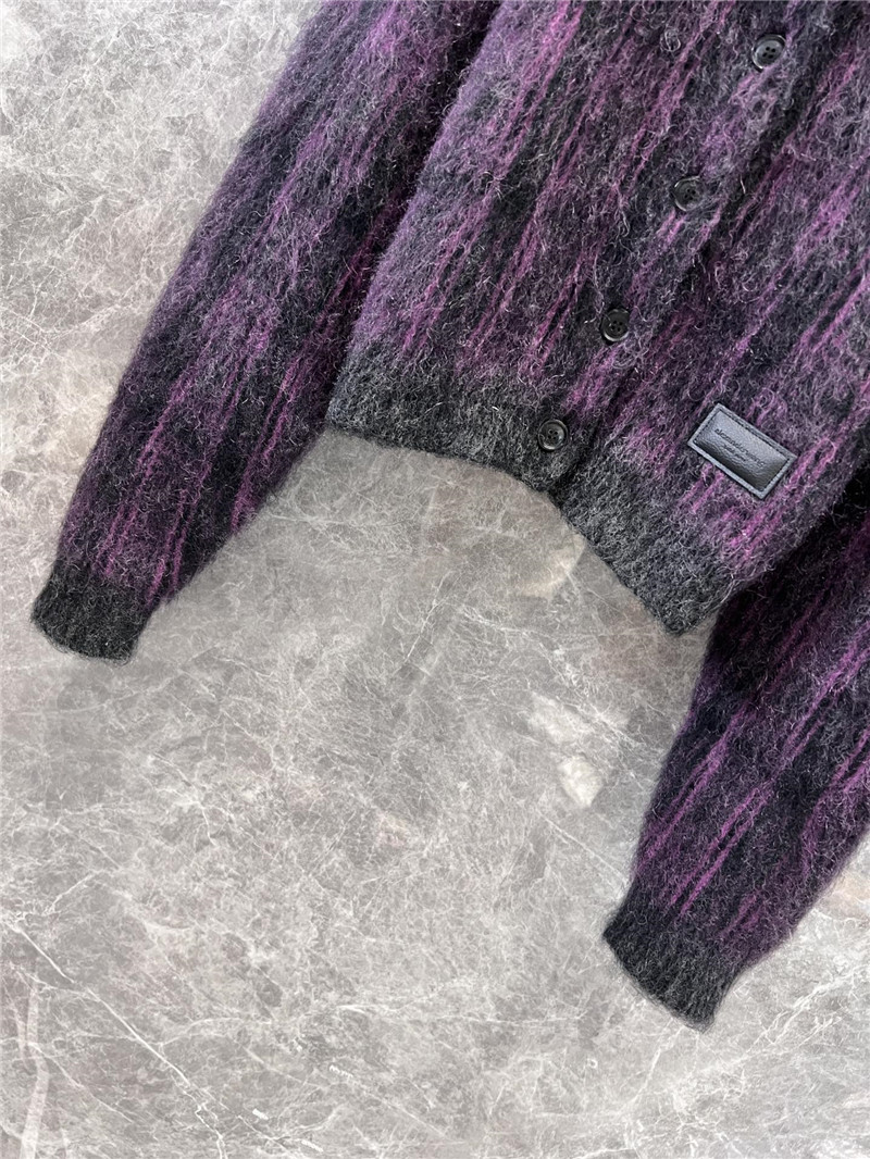 A1exa*der wang plaid mohair cardigan purple