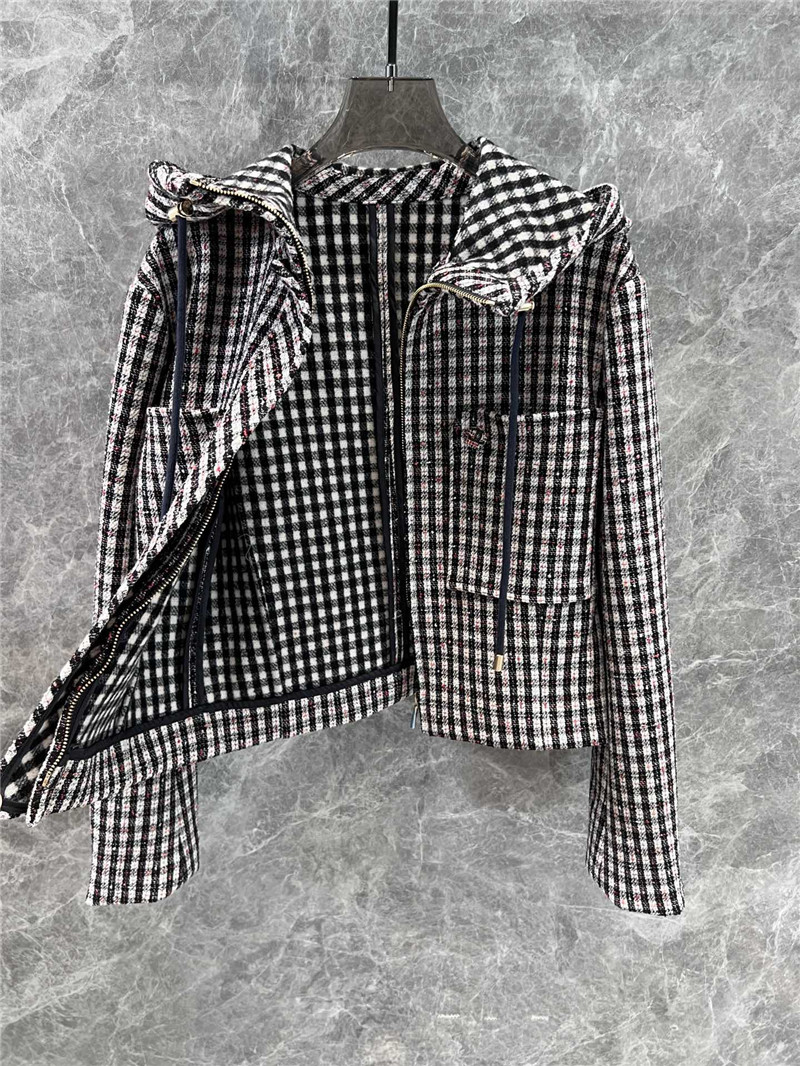 Ch**el drawstring hooded jacket