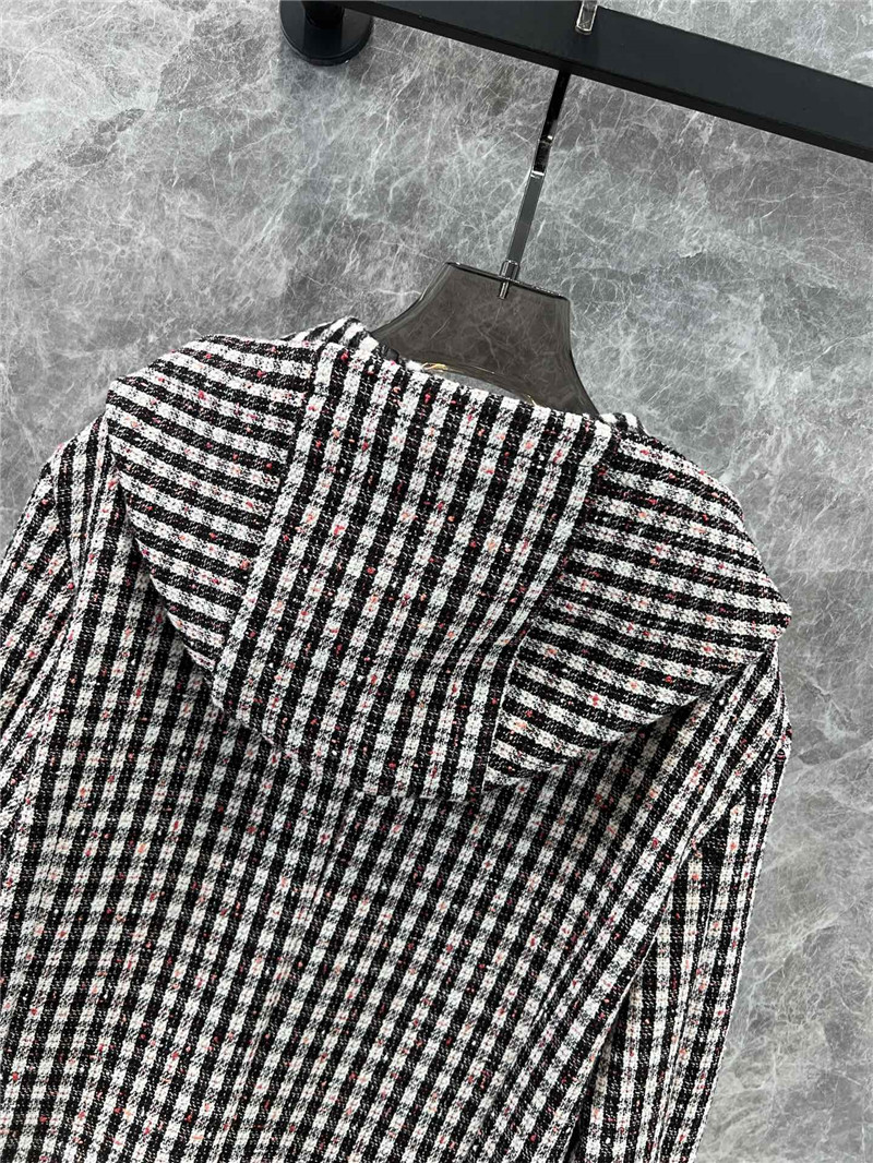 Ch**el drawstring hooded jacket