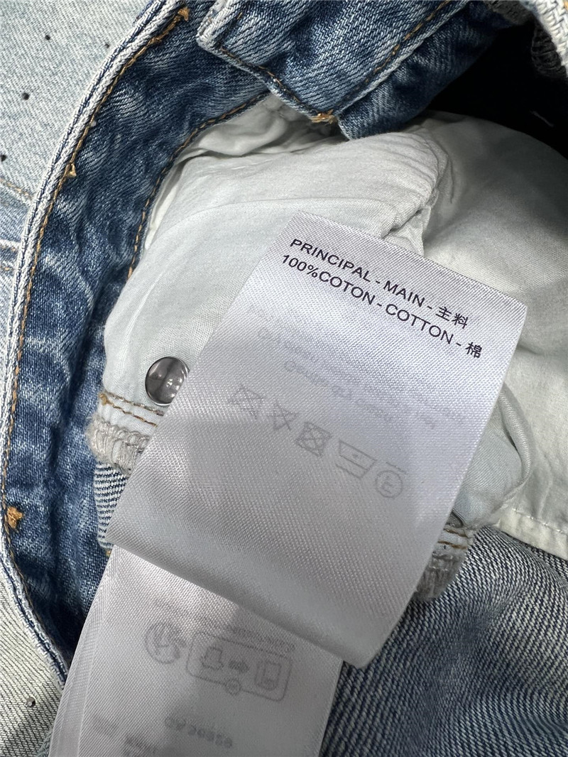 l0vis Vvtt0n lv rhinestone denim trousers