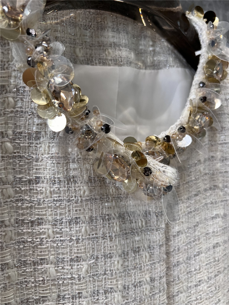 M1um1u coarse floral jacket + skirt set