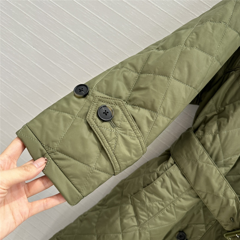 pra*a D1am0nd quilted trench coat