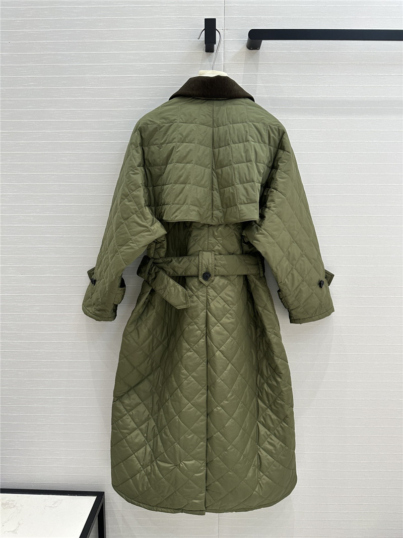 pra*a D1am0nd quilted trench coat