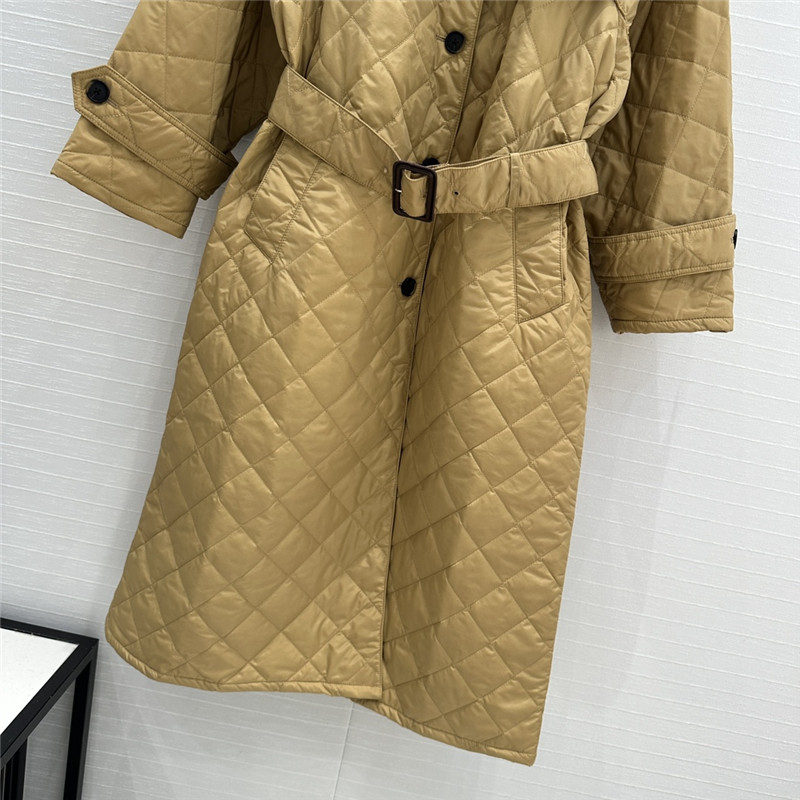 pra*a D1am0nd quilted trench coat