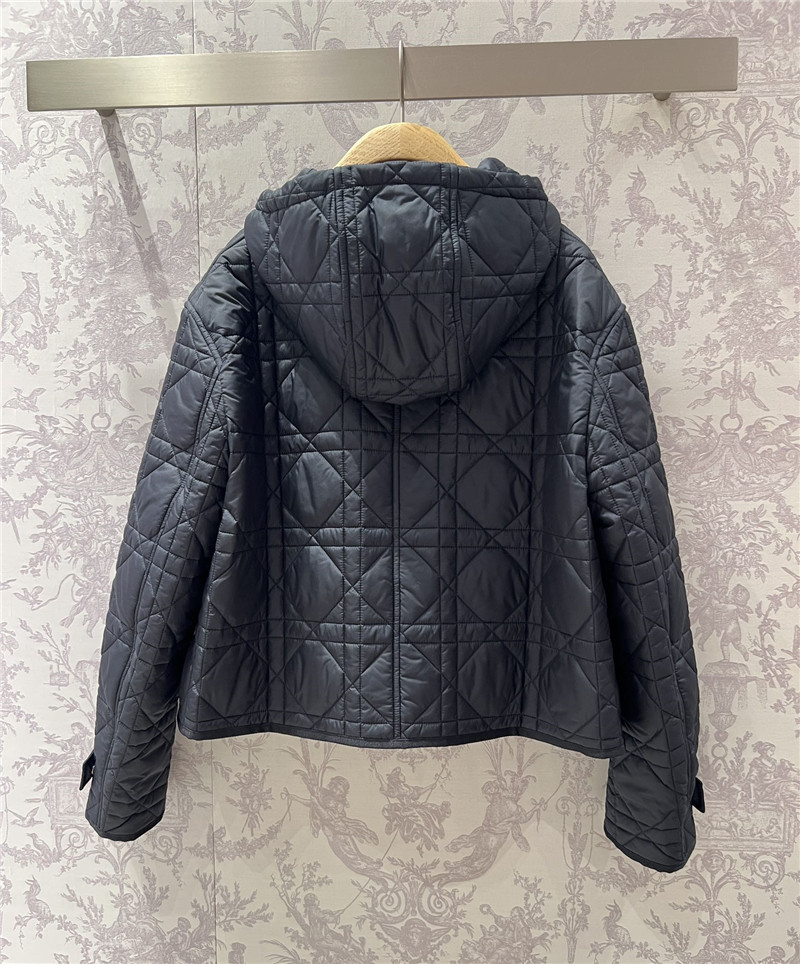 D10r hooded zip-up cotton jacket