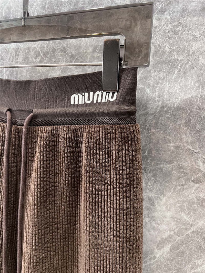 M1um1u wide-leg straight casual pants