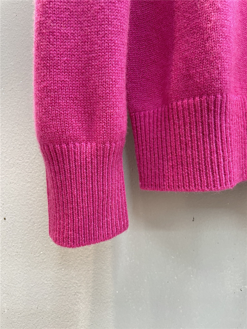 Ch**el sequin embroidered wool sweater in pink