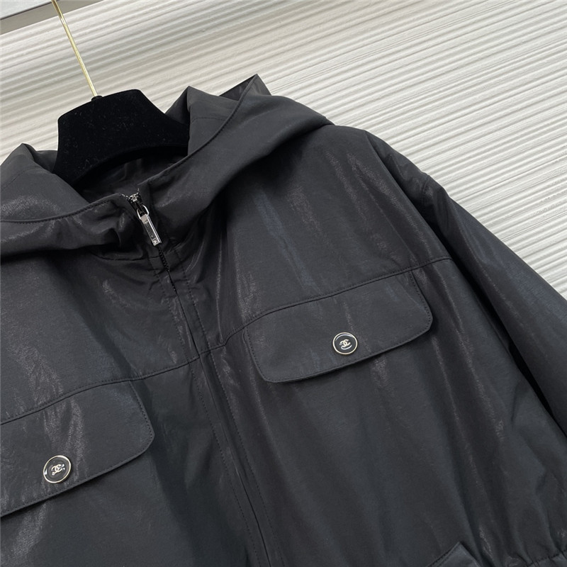 Ch**el hooded cotton jacket
