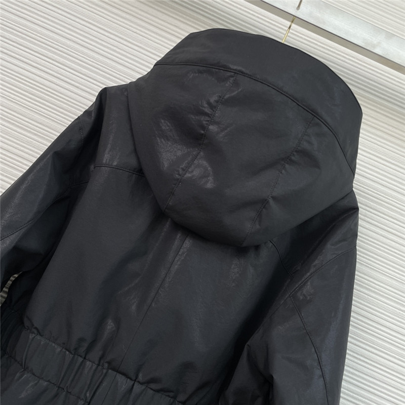 Ch**el hooded cotton jacket