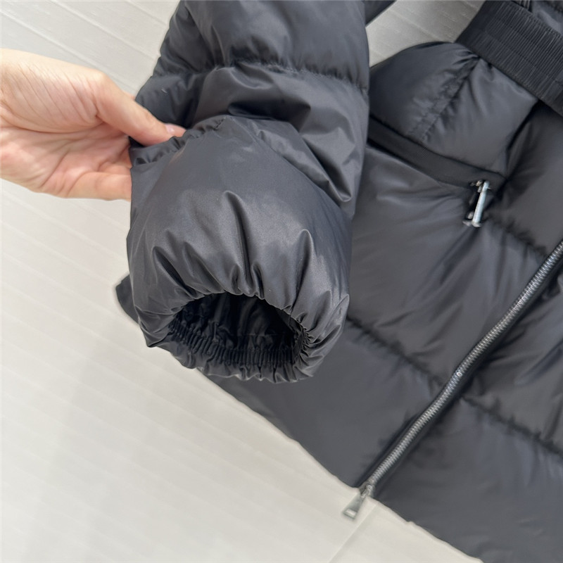 Moncler short hooded down jacket