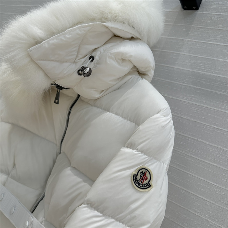 Moncler short hooded down jacket