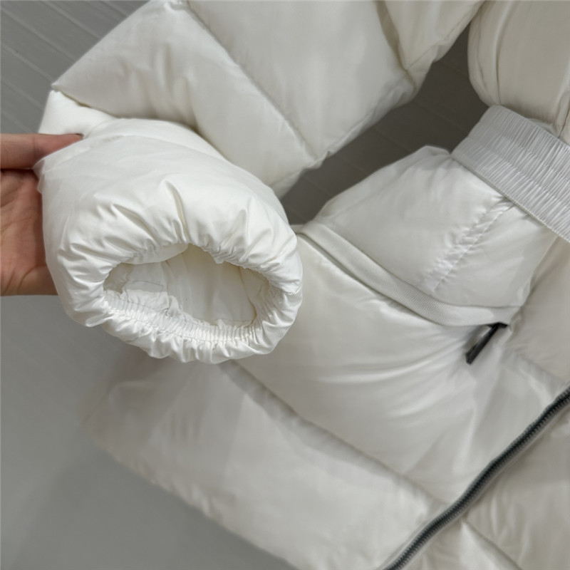 Moncler short hooded down jacket