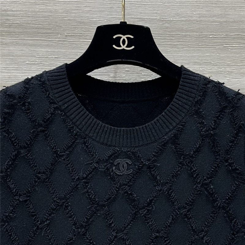 ch**el D1am0nd blend wool top black