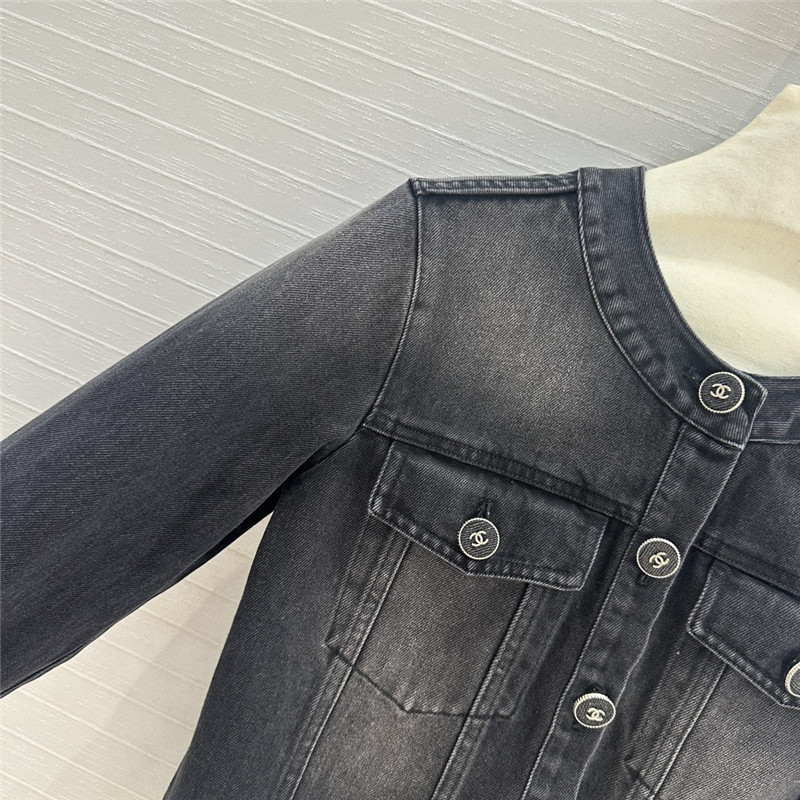 Ch**el denim jacket small coat