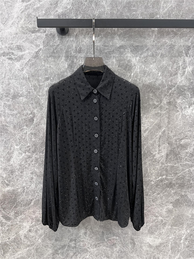 Ch**el lapel long sleeve shirt