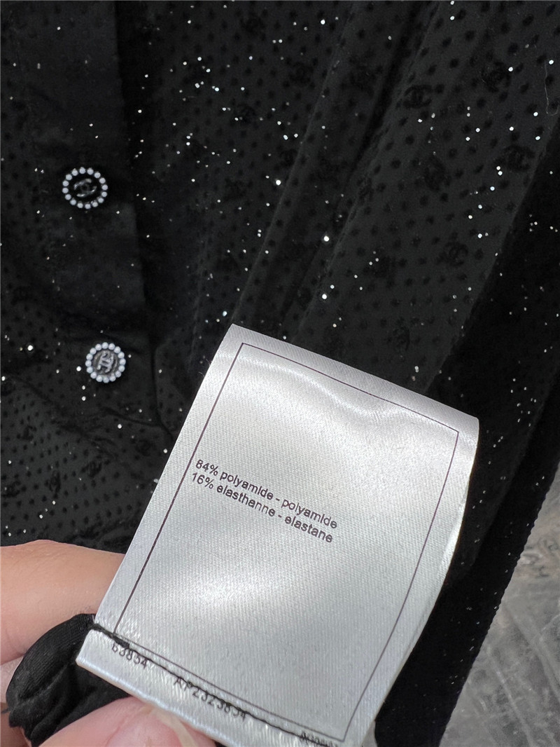 Ch**el lapel long sleeve shirt