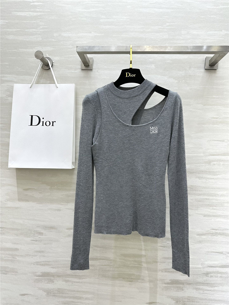 D10r fake two piece bottoming shirt