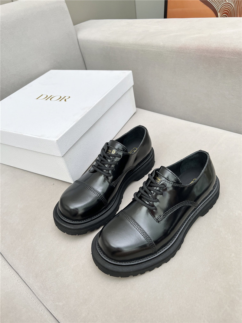D10r carlo derby black calfskin shoes