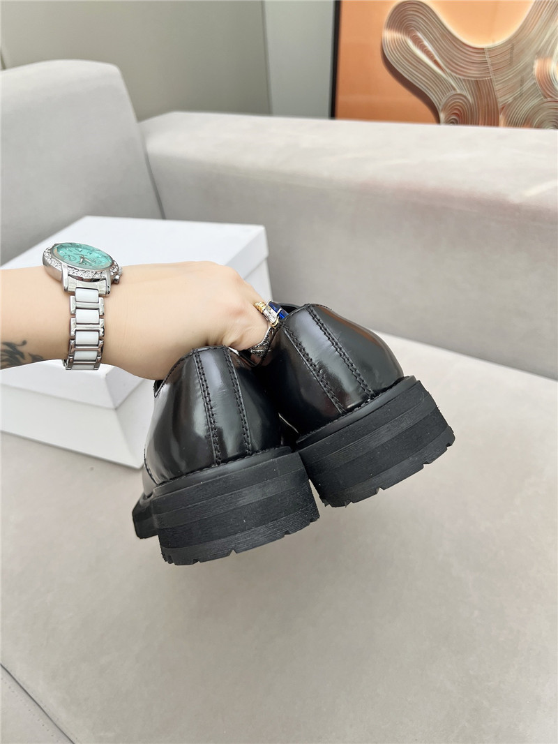 D10r carlo derby black calfskin shoes