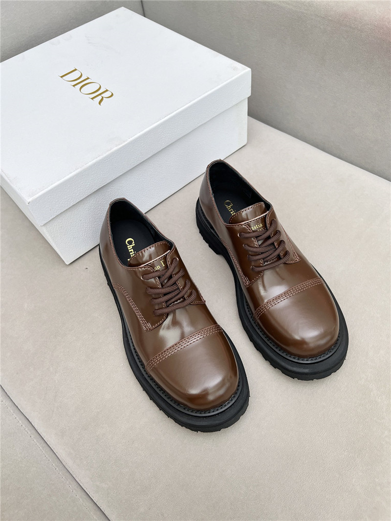 D10r carlo derby brown calfskin shoes
