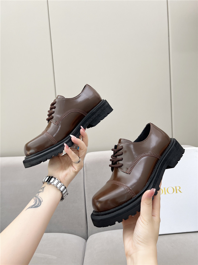 D10r carlo derby brown calfskin shoes