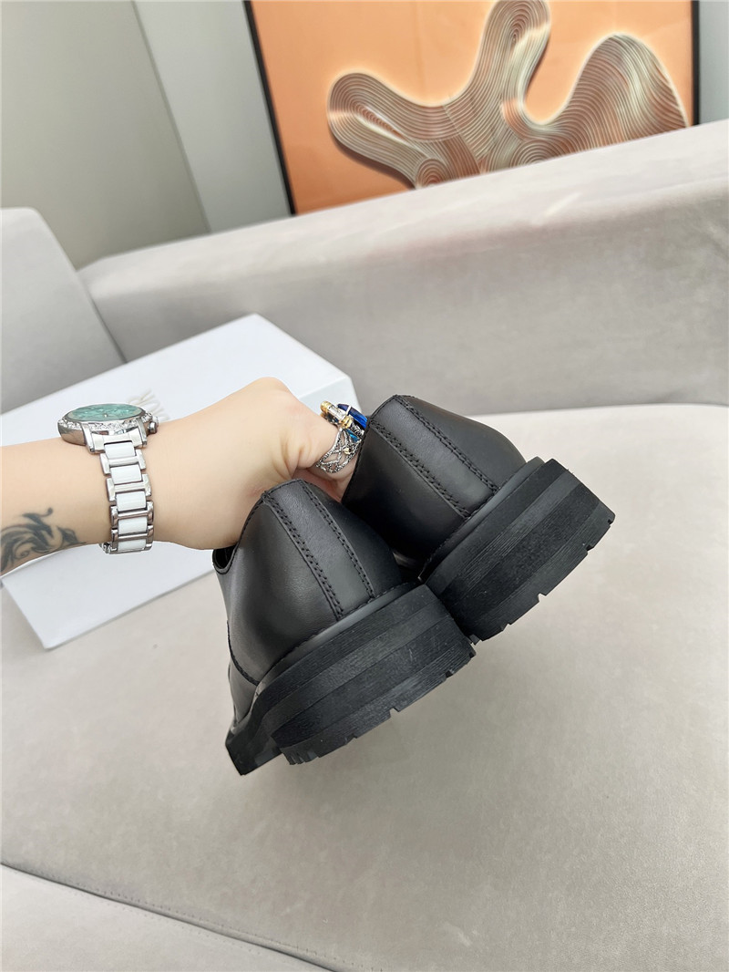 D10r carlo derby black smooth leather shoes